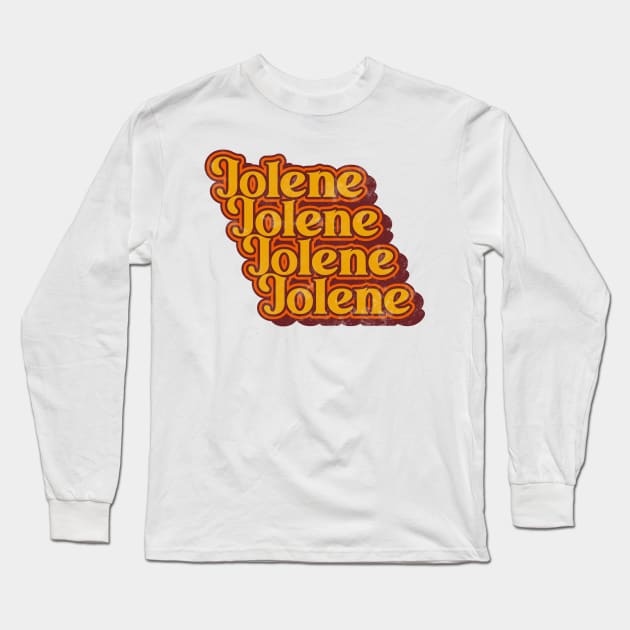 Jolene ))(( Distressed Country Music Classics Fan Art Long Sleeve T-Shirt by darklordpug